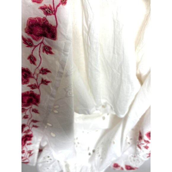 Anthropologie MISA Los Angeles Shadi Dress Medium Eyelet Embroidered Roses New - Picture 11 of 16